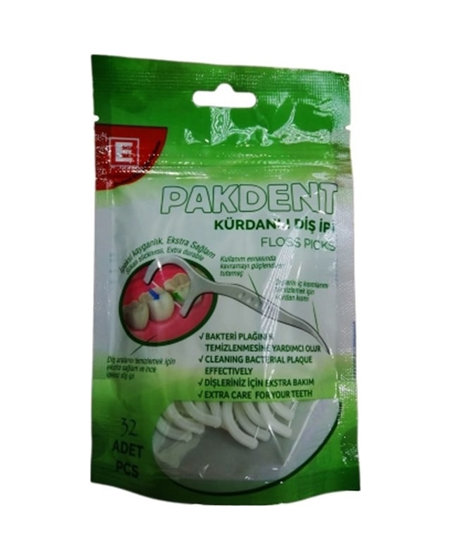 Pakdent Kürdanlı Diş İpi 32'li