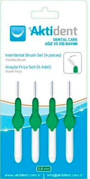 Aktident Arayüz Fırça Seti 0.80 MM 4'lü