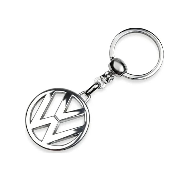 Volkswagen Logolu Metal Otomobil Anahtarlığı - Krom Kaplamalı A Kalite 1 Adet