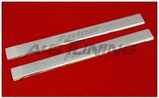 Peugeot Partner Krom Kapı Eşiği Takımı 1996-2008 Paslanmaz Çelik N11.3424