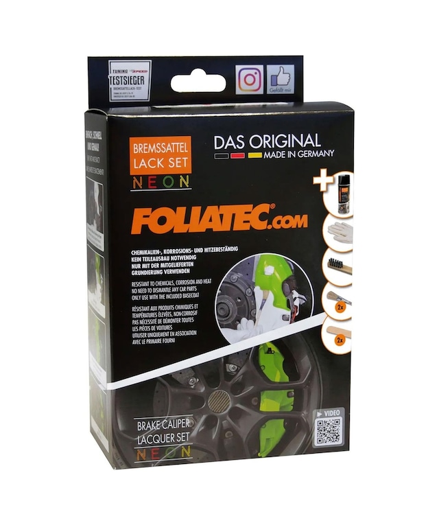 Foliatec Fren Kaliperi Boya Seti 4 Komponet Neon Sarı