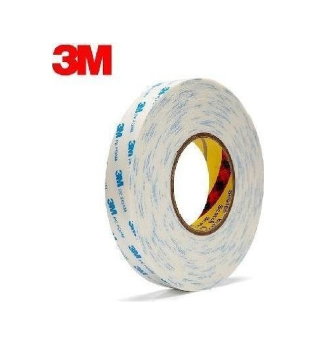 3m Ekstra Güçlü Çift Taraflı Köpük Bant Beyaz - 15 Mm Genişlik -