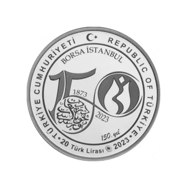 Resmi Darphane Borsa İstanbul Hatıra Parası Gümüş