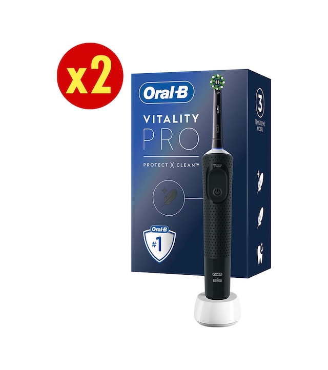Oral-B Şarjlı/Elektrikli Diş Fırçası Vitality Pro Siyah Koruma Ve Temizlik