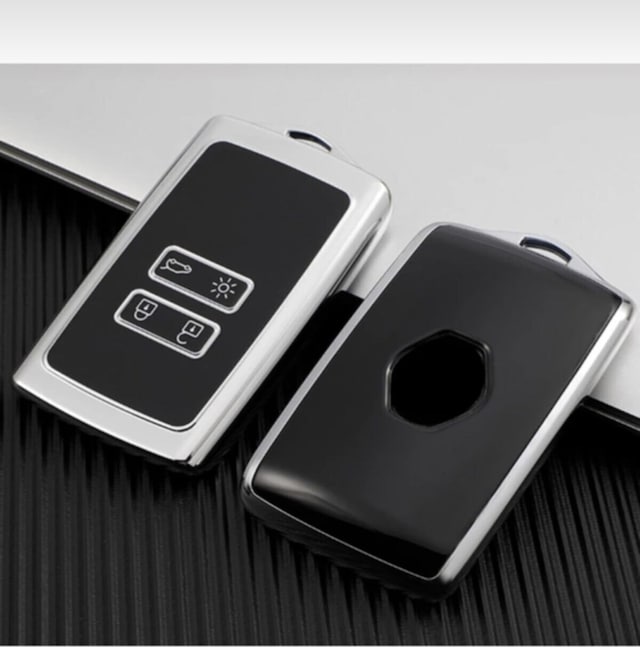 Gma Keys Clio 5 Megane 4 Kadjar Dacia Duster Lüx Anahtar Koruma Kılıfı Kabı Gümüş Beyaz Renk