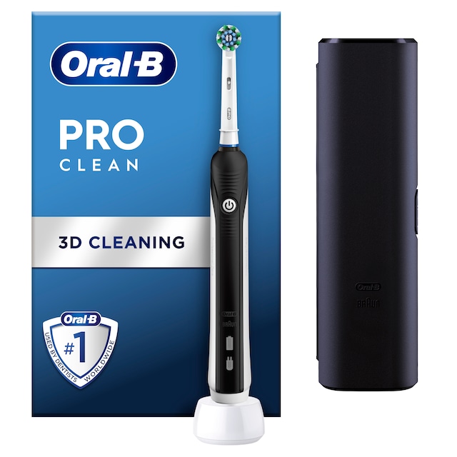 Oral-b Pro Clean Şarjlı Diş Fırçası Siyah + Seyahat Kabı