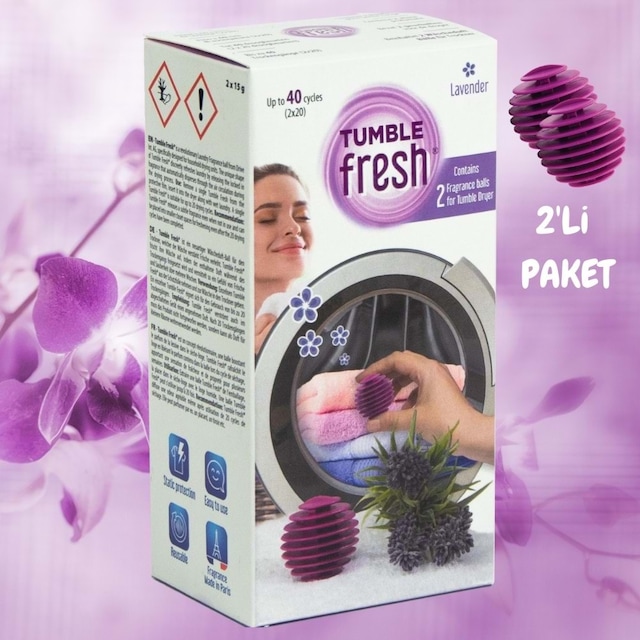 Little Joe Kurutma Makinesi Lavanta Koku Kapsülü 2'li Paket Fresh Lavender -40 Kurutma