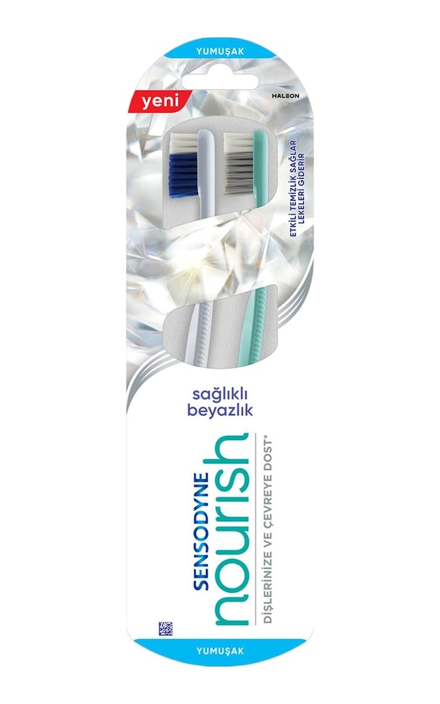 Sensodyne Nourish Sağlıklı Beyazlık Yumuşak Diş Fırçası 1+1 - 2 Adet Tarı