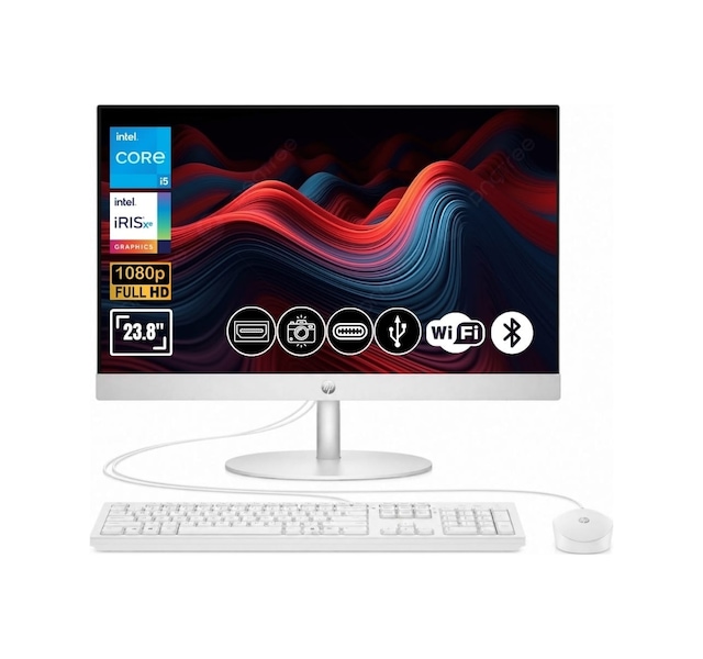 HP ProOne 240 G10 B6JC3ES-ATL9 i5-1334U 32 GB 512 GB SSD 23.8" Free Dos AIO Masaüstü Bilgisayar