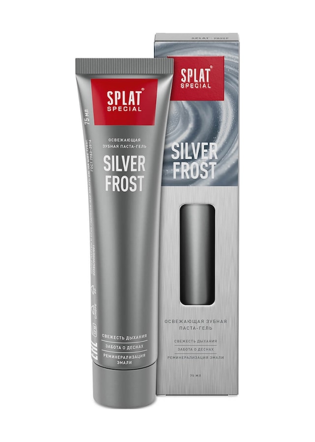 Splat Special Silver Frost Aktif Gümüş Beyazlatıcı Jel Florürsüz Diş Macunu 75 Ml