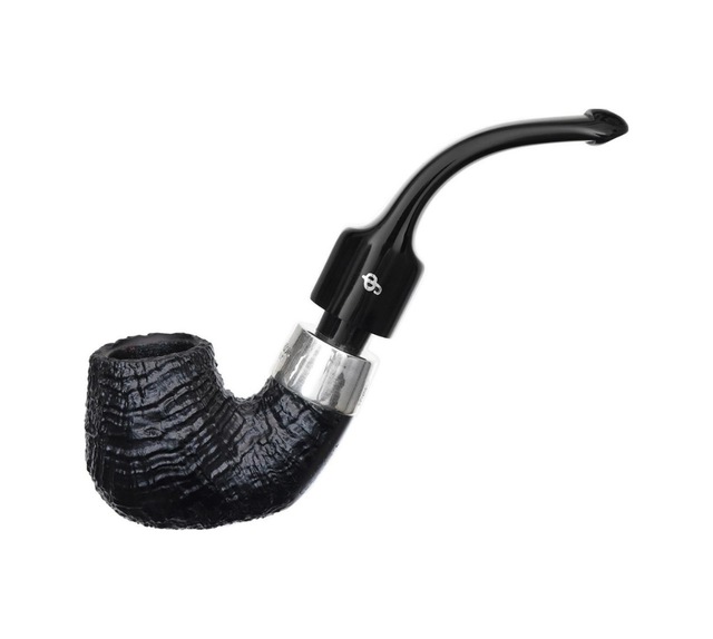 Peterson Deluxe System Sandblasted 12.5 9mm. Filtreli Akrilik Saplı Pipo 206402