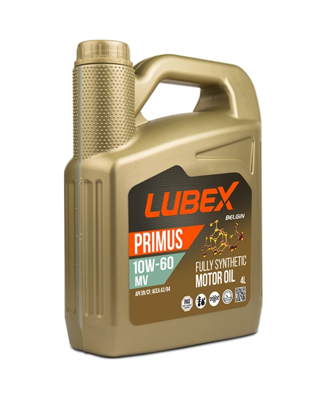 Lubex Primus MV 10W-60 4 lt Tam Sentetik Motor Yağı