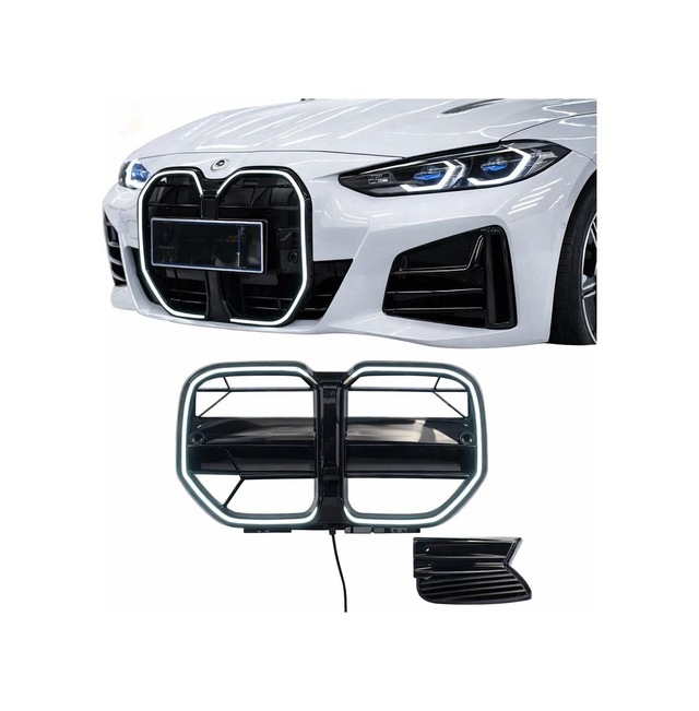 Autogp Bmw G22 G23 M4 Cs Ledli Ön Böbrek Panjur Pianoblack 2020+