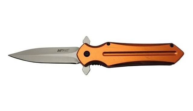 Mtech 4222 Turuncu Kamp Çakı 21cm- Yarı Otomatik, Kemerlikli