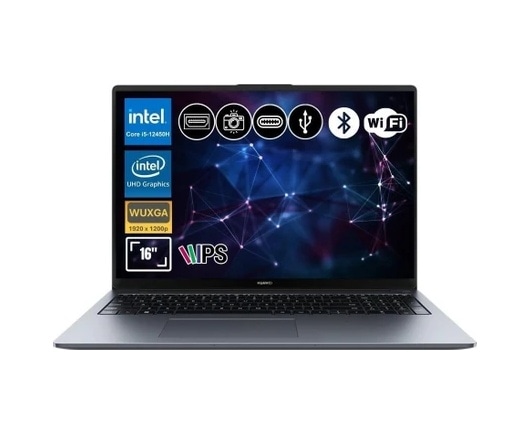 Huawei MateBook D16 53014QHR i5-13420H 16 GB 1 TB SSD 16" Free Dos Dizüstü Bilgisayar
