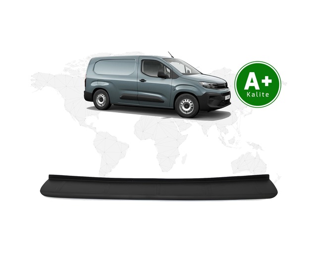 Opel Combo Panelvan Arka Tampon Eşiği Mat Siyah 2024 Model Ve Sonrası