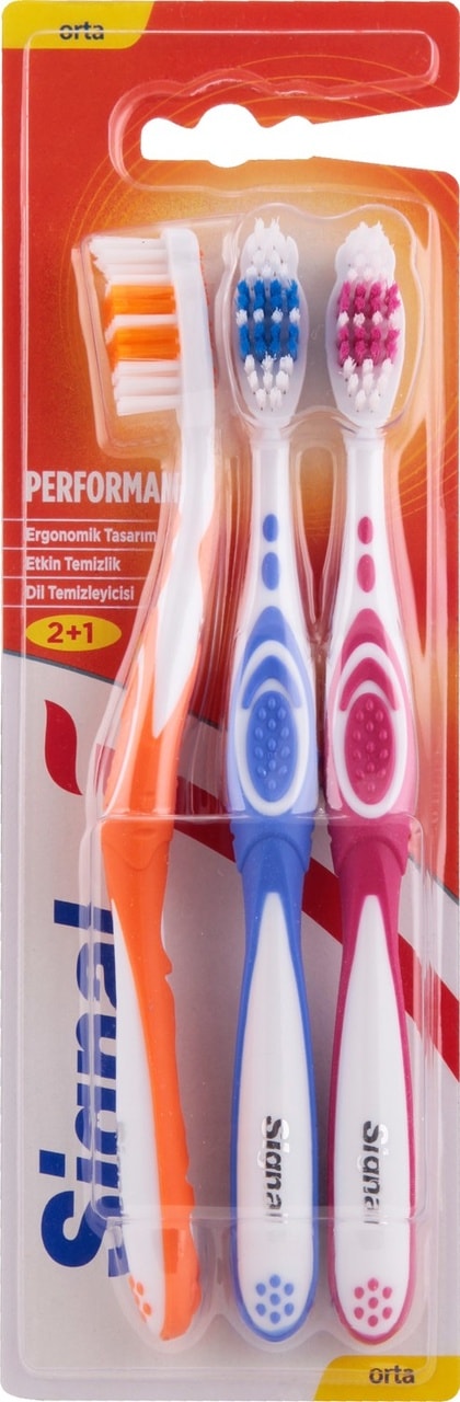 Signal Performance 2 + 1 Diş Fırçası Medium