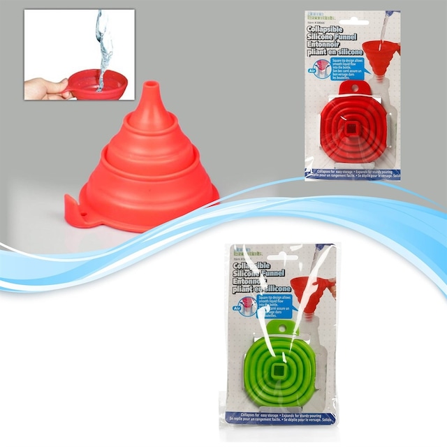 Silicone Folding Funnel Katlanır Huni 5586