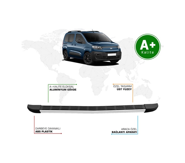Fiat Doblo Arka Basamak Kısa Şasi 2023 Model Ve Sonrası S-line