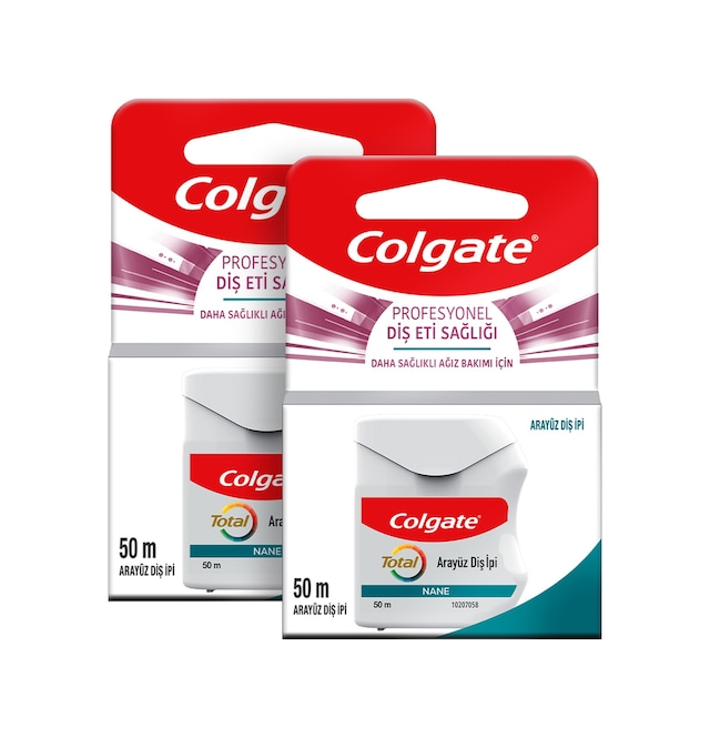 Colgate Total Profesyonel Diş Eti Sağlığı Arayüz Diş İpi 2 x 50 M