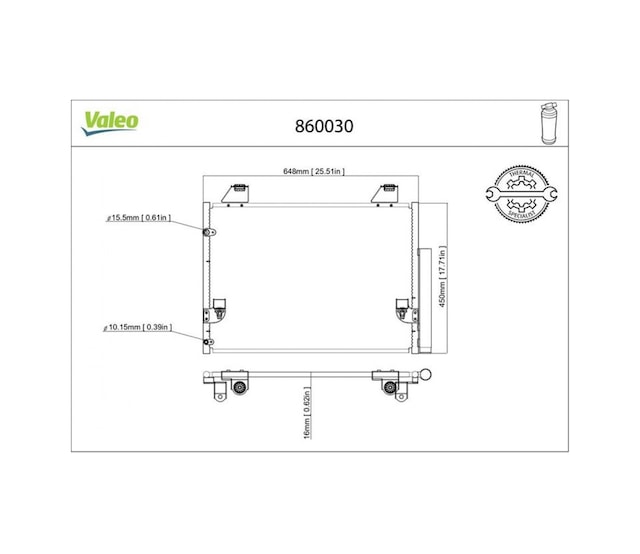 Klima - 68 - Radyatörü Kondenser Toyota Hılux Vıgo 2.5l 2kdftv Kun15 Kun25 Kun35 05-15 / 3.0l 1kd-ftv - Dpmıx-hb - Kun 2