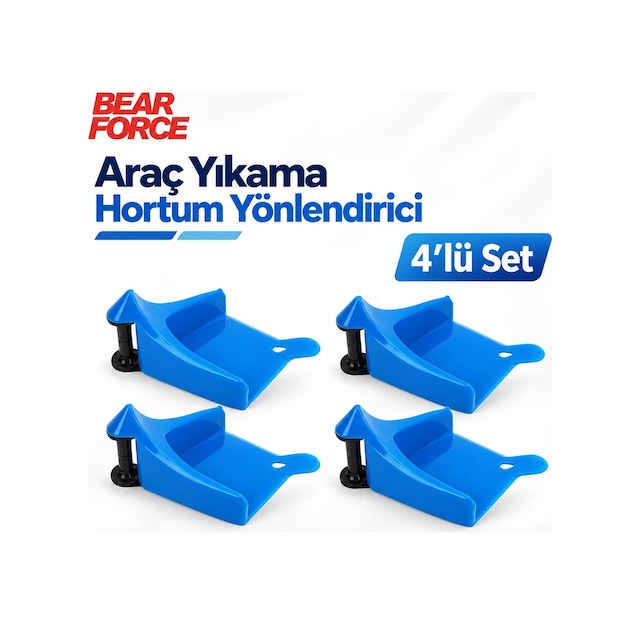 Robeve Bear Force 4 Adet Lastik Altı Hortum Yönlendirici 360 Döner Makaralı Araç Yıkama Hortum Dolanma Önleyici, Basınçlı Yıkama Ve Detailing Hortum Dolanma Önleyici Aparat