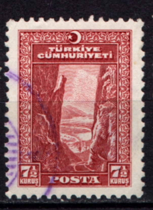1930 Yılı Londra Baskısı Posta Pulları 7,5 Kuruş 1930 Tp0465 Teşhir Ürün