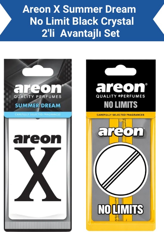 Areon X Summer Dream + No Limit Black Crystal Avantajlı Paket