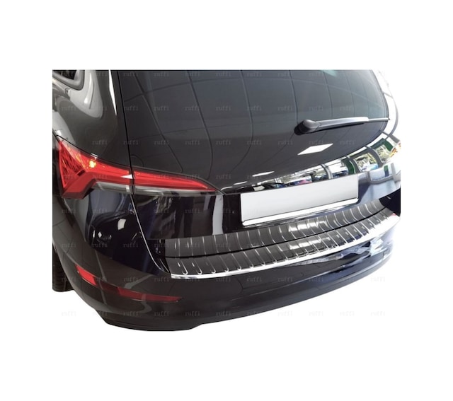 Skoda Scala Krom Arka Tampon Eşiği 2019 Üzeri Paslanmaz Ç. Taşlı