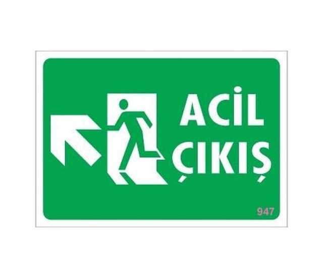 Buradabulabilirsin Acil Çıkış Uyarı Levhasi 25x35 Kod: 947 Nl