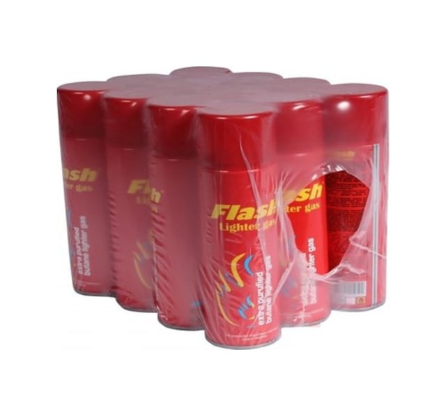 Flash Çakmak Gazı 270 Ml x 12 Adet Düzine. Yedek Çakmak Gazı