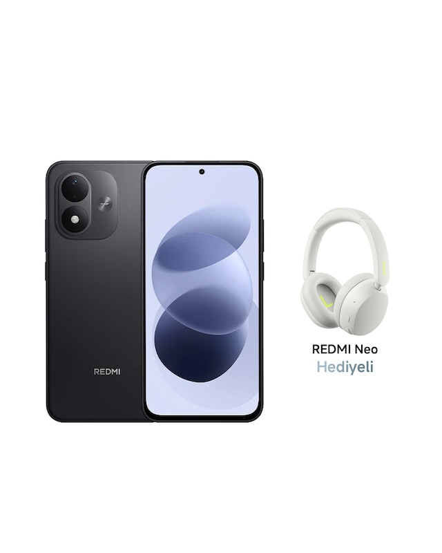 Xiaomi Redmi Note 17 4G 6 GB 256 GB (Xiaomi Türkiye Garantili) Siyah+Xiaomi Redmi Neo Bluetooth 5.4 Kulaküstü Beyaz Kulaklık