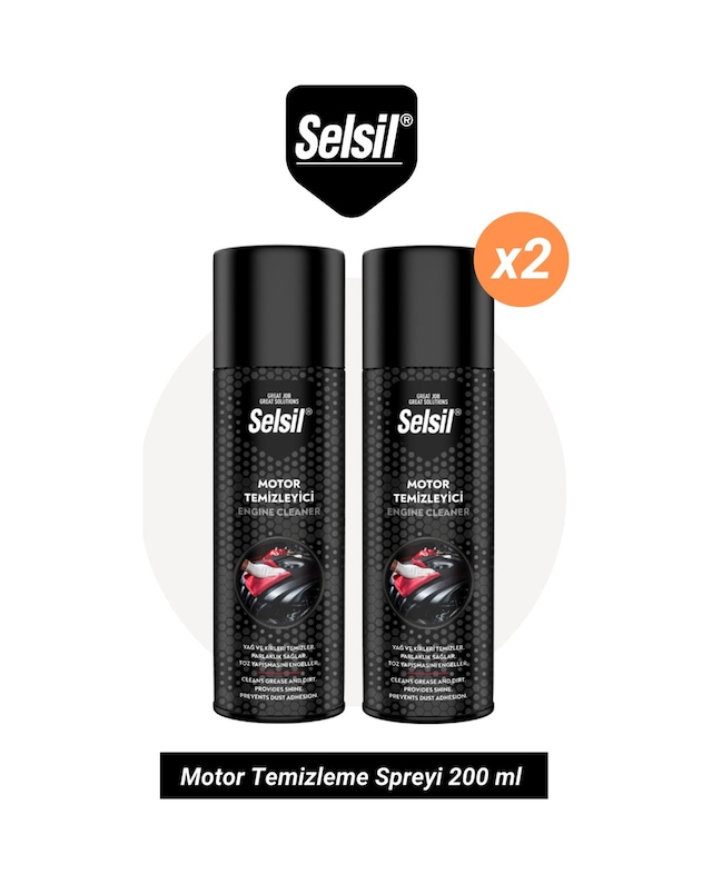 Selsil Motor Temizleme Spreyi 2 x 200 ML