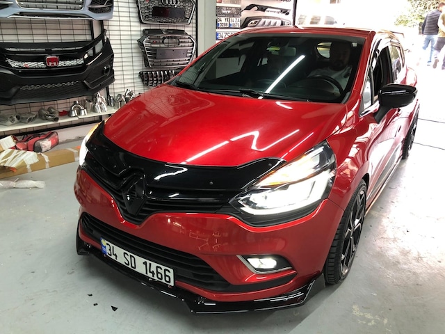 Clio 4 Kaput Rüzgarlığı Kaput Koruyucu Parlak Siyah