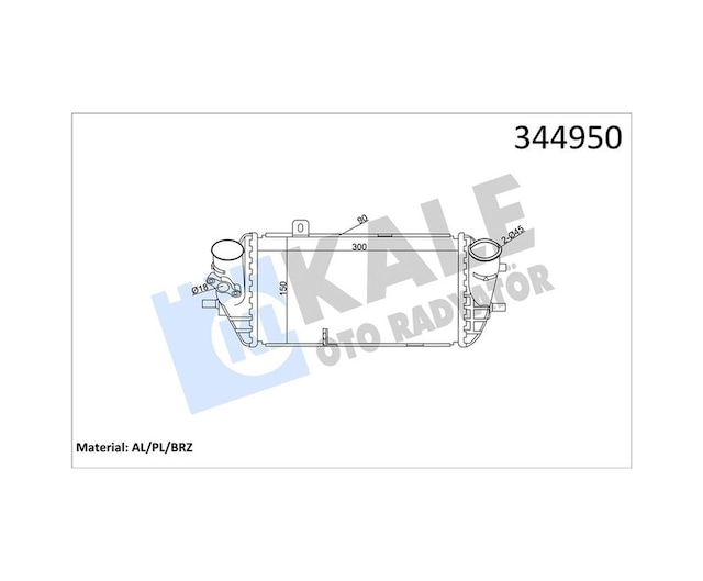 Turbo Radyatörü Kale 344950 Hyundai Accent Blue / Elantra / İ20