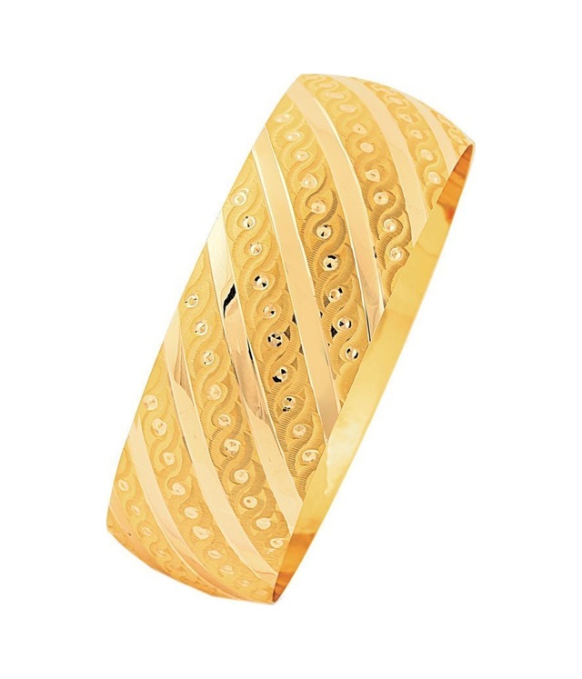 14 Ayar Mega Bilezik Sade Model 25.00 Gram