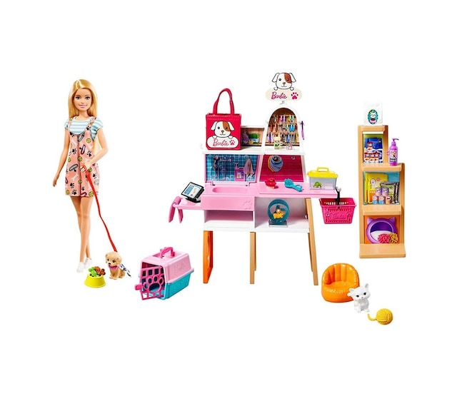 Barbie ve Evcil Hayvan Dükkan Oyun Seti GRG90
