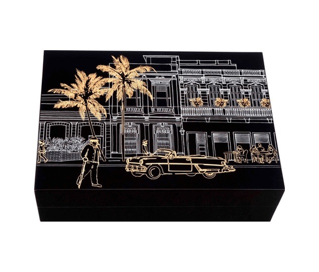 Gentili Emilio Siyah Lake Humidor 373031