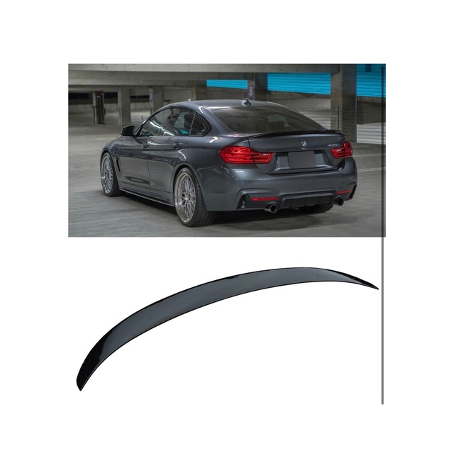 Bmw F36 Bagaj Üstü Düz Spoiler Parlak Siyah İthal Abs Plastik