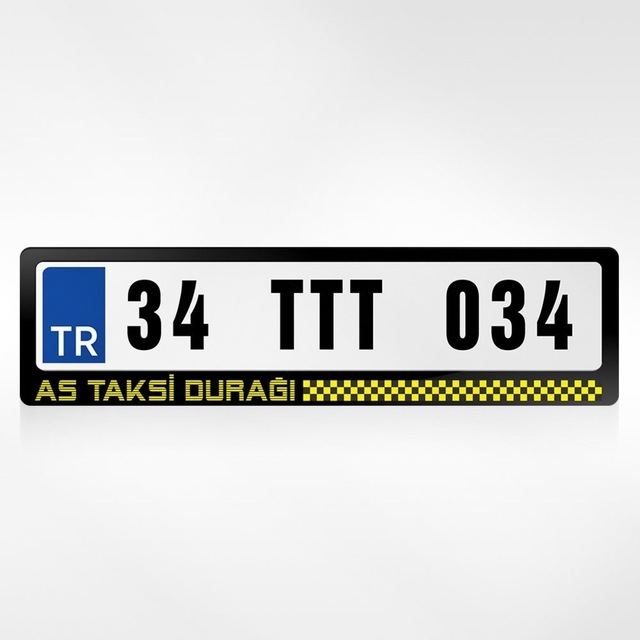 Kişiye Özel Taksi Durağı Plakalık - 1 263988104