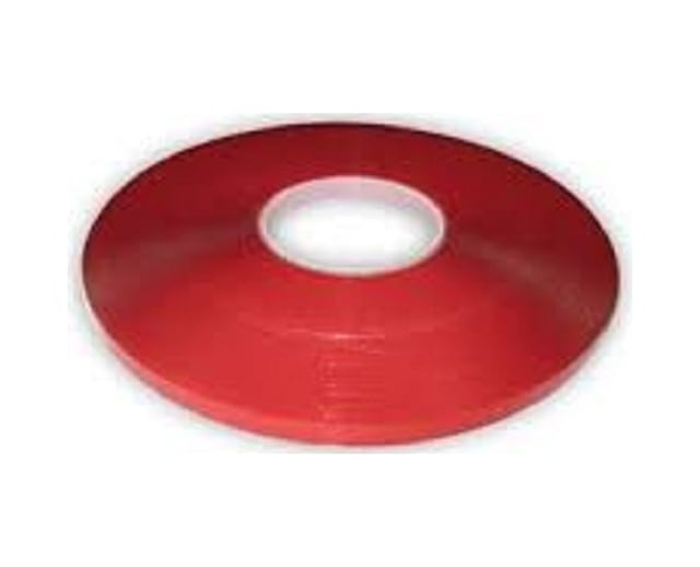 Çift Taraflı Montaj Bandı 1 Cm X 33 Metre Kırmızı Bant Ekstra Güçlü Yapışma İç ve Dış Mekan İçin GLZ03903400
