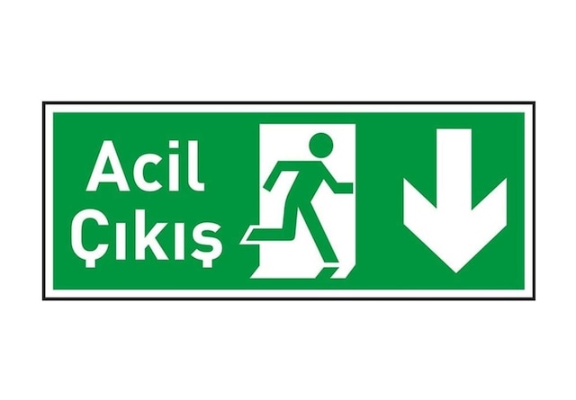 Fotolümen Fosforlu Aşağı Yön Levhası Yönlendirme Levhası