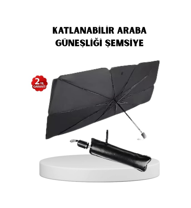 Ers Katlanabilir Ön Cam Güneşliği Şemsiye Her Araca Uygun Isı Ve Işık Koruması