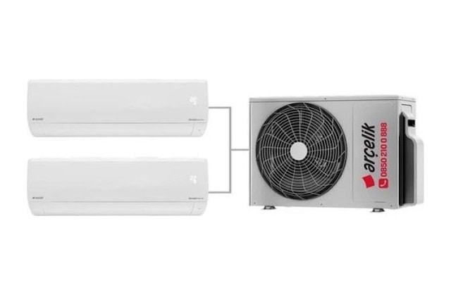 Arçelik ZM18103-0918 18000 BTU 1 Dış + 2 İç Ünite (12 +12) 2+1 Multi Sistem Inverter Duvar Tipi Klima