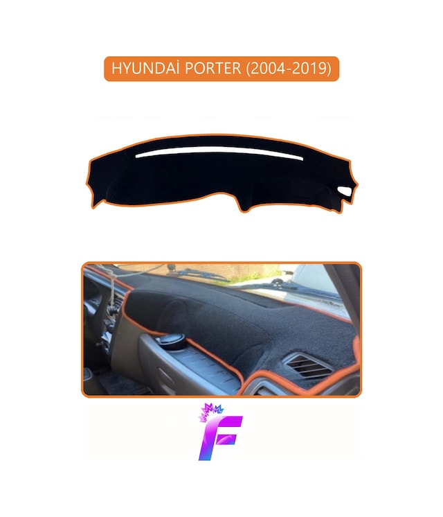 Hyundai Porter 2004-2019 Araca Özel Torpido Örtüsü Kolay Montaj Güneşten Korur Koruma G64 Torpido Halısı