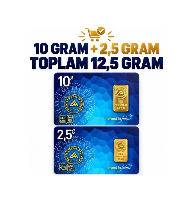 Ahlatcı Kuyumculuk 24 Ayar 12.5 Gram Külçe Altın