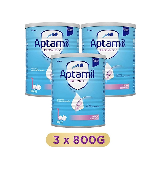 Prosyneo 1 Bebek Sütü 800 Gr X3 Adet 0-6 Ay