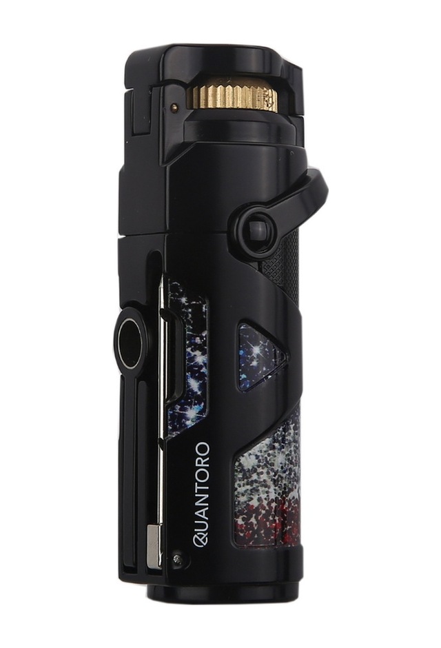 Quantoro Tek Torch Pürmüz Delicili/iğneli Siyah Metal Puro Çakmağı - Trz1181