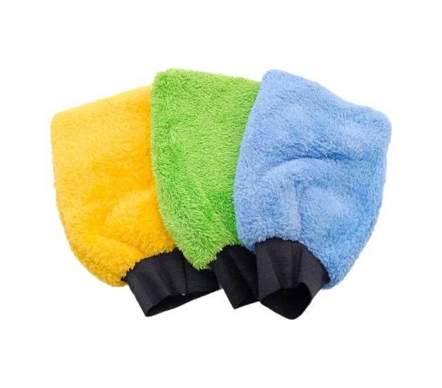 Alpars Mikrofiber Oto Yıkama Parlatma Eldiveni 3 Adet