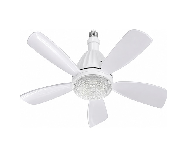 Fim Kristal 50w Ledli 5 Kanat Tavan Vantilatörü 1154 Kumandalı 3 Renk E27 Duy